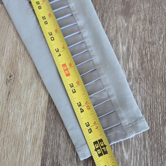 Alo Moto Legging High Waist Breathable Micro Performance Double Knit Fabric Grey - Picture 12 of 14